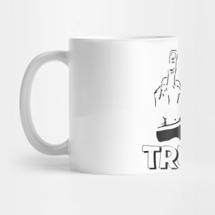 MIDDLE FINGER TRUMP POLITICALLY INCORRECT Mug